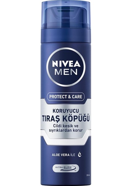 Men Protect&care Tıraş Jeli 200 ml Kuru Ciltler Için Pürüzsüz Tıraş