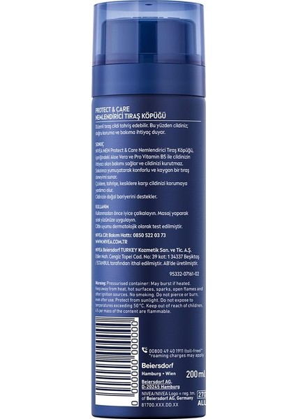 Men Protect&care Tıraş Jeli 200 ml Kuru Ciltler Için Pürüzsüz Tıraş
