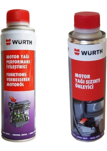 Motor Yağı Performans Iyileştirici + Motor Yağı Sızıntı Önleyici 300 ml