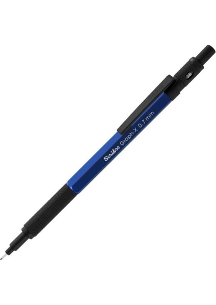 Graph-X Metal Versatil Kalem 0.7 mm Mavi
