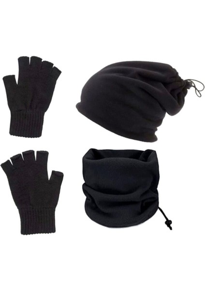 Bere ve Boyunluk + Yün Eldiven 3'lü Set