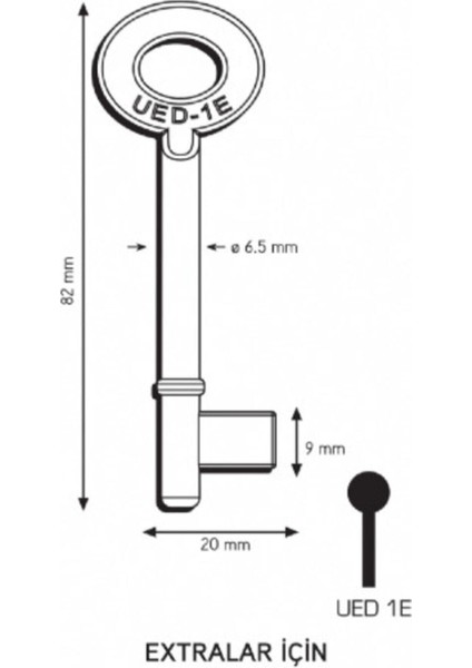 Maymuncuk Oda Kapısı Anahtarı Her Kilidi Açan Anahtarlar-2 Adet - 11MM-13 mm fiyatları