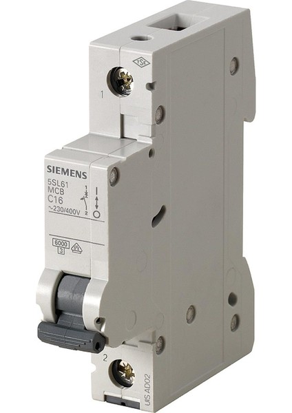 Siemens 5SL6110-7YA 1 Fazlı 10 Amper C Tipi (Yavaş Karakterli) 6ka Otomatik Sigorta