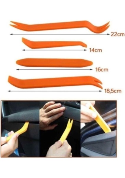 Bselektronik Oto Teyp Sökme Torpido Kapı Sökme Aparatı 4 Parça