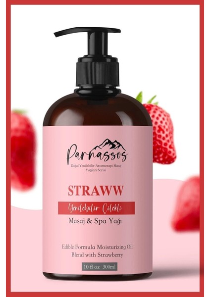 Doğal Çilek Özlü Duyusal ve Afrodizyak Etkili Aromaterapi Masaj Yağı 400 ml fiyatları