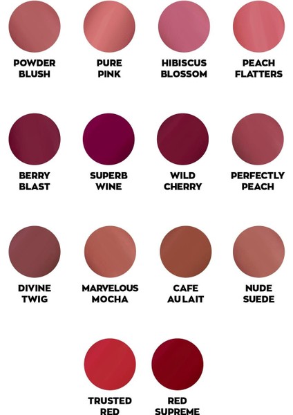True Perfectly Mat Ruj - Wild Cherry modelleri