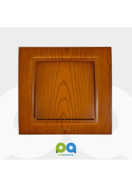 Zena Anahtar Priz Ahşap Çerçeveli Yeni Kiraz