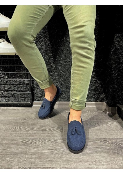 LISINYA952  Loafer Erkek Ayakkabı  Mavi