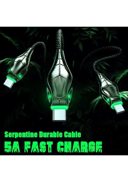 Z6 Çoklu Şarj Adaptörü + J17 Type-C Cobra Style 5A/100W Şarj Kablosu -2mt