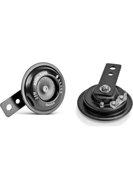 Motorsiklet Kornası ( 12 Volt / Küçük Kafa / Siyah )