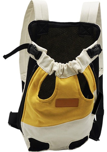 Pet Ön Tyıcı Kedi Köpek Seyahat Sırt Çantası Sarı (Yurt Dışından) indirimleri