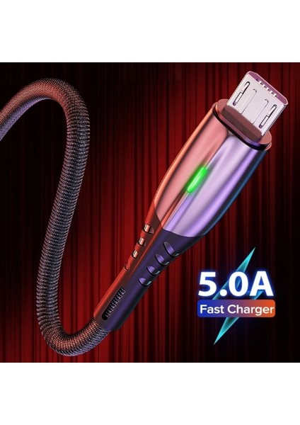 A8 Çoklu Şarj Adaptörü+ J2 Micro Usb 5A/100W Şarj Kablosu -2mt