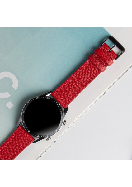 Huawei Watch Deri Kordon Watch GT5 / GT4 Gt 2 3 4 5 Pro 46mm Gt2 E Gt2e Gt2pro Gt3 Pro Gt3pro Se 2e Elite Huawei Watch 4 Pro Ultimate Deri Kordon Kayış 46 22mm Kırmızı