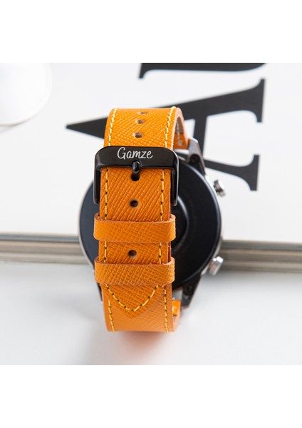 Huawei Watch Deri Kordon Watch GT5 / GT4 Gt 2 3 4 5 Pro 46mm Gt2 E Gt2e Gt2pro Gt3 Pro Gt3pro Se 2e Elite Huawei Watch 4 Pro Ultimate Deri Kordon Kayış 46 22mm Sarı indirimleri