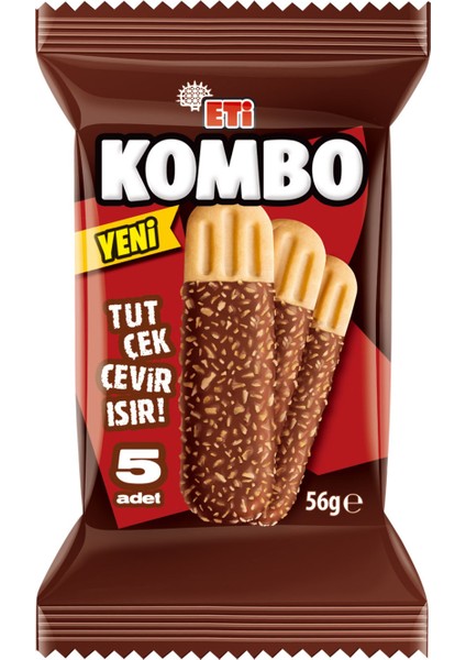 Kombo Hindistan Cevizi ve Çikolata Kaplamalı Bisküvi 56 G