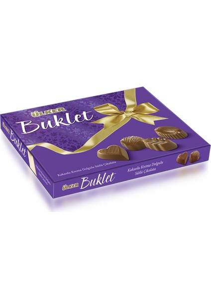 Buklet Kakaolu Krema Dolgulu Sütlü Çikolata 200G