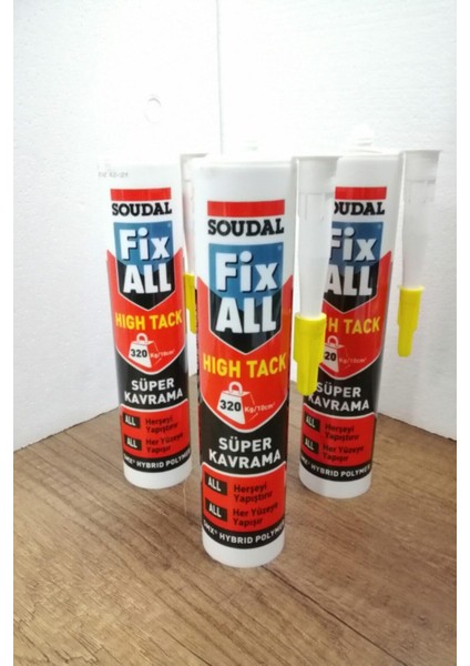 Fix All Korniş Yapıştırıcı Montaj Silikonu Beyaz 290 ml