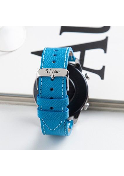 Huawei Watch Deri Kordon Watch Gt2 E Gt2e Gt2pro Gt3 Pro Gt3pro Watch GT5 / GT4 Gt 2 3 4 5 Pro 46mm Se 2e Elite Huawei Watch 4 Pro Ultimate Deri Kordon Kayış 46 22mm Mavi modelleri