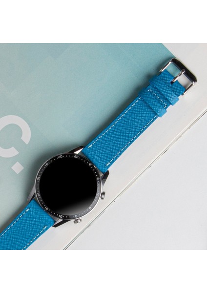 Huawei Watch Deri Kordon Watch Gt2 E Gt2e Gt2pro Gt3 Pro Gt3pro Watch GT5 / GT4 Gt 2 3 4 5 Pro 46mm Se 2e Elite Huawei Watch 4 Pro Ultimate Deri Kordon Kayış 46 22mm Mavi