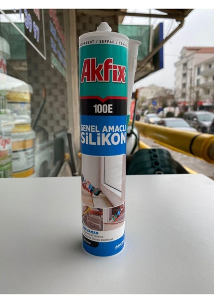 100E Genel Amaçlı Silikon (Şeffaf) Akfix 100E Genel Amaçlı Silikon