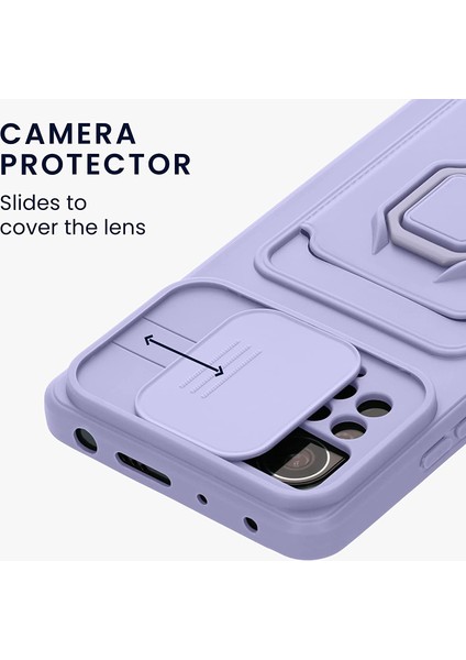 Xiaomi Redmi Note 12 Pro 4g Uyumlu Kılıf Kamera Korumalı Kızaklı Lens Yüzüklü Kartvizit Ipli Silikon fiyatları