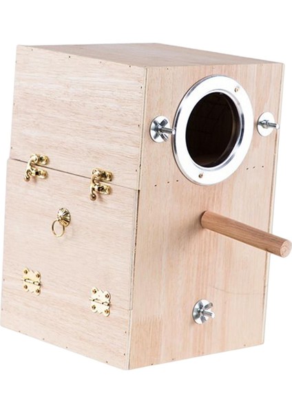 Parrot Besleme Kutusu Parakakeet Kuş Evi Kackato Için Ahşap Kafes Asma (Yurt Dışından)