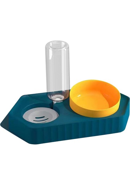 Nokta Kaseleri Islak Ve Kuru Gıda Kaseleri Set Çıkarılabilir Evcil Hayvan Ve Sucu Çift Mavi (Yurt Dışından)