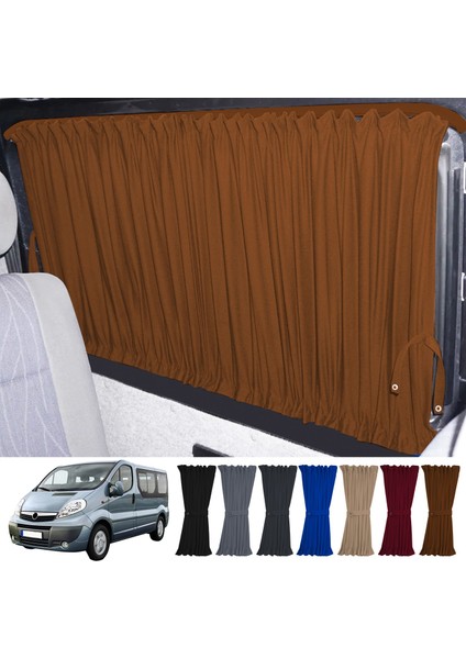 Opel Vivaro A 2001-2014 Uyumlu Taba Raylı Oto Perde Takımı