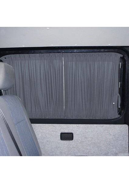 Volkswagen T4 - Transporter / Caravelle Uzun Şase 1990-2003 Uyumlu Gri Raylı Oto Perde Takımı modelleri