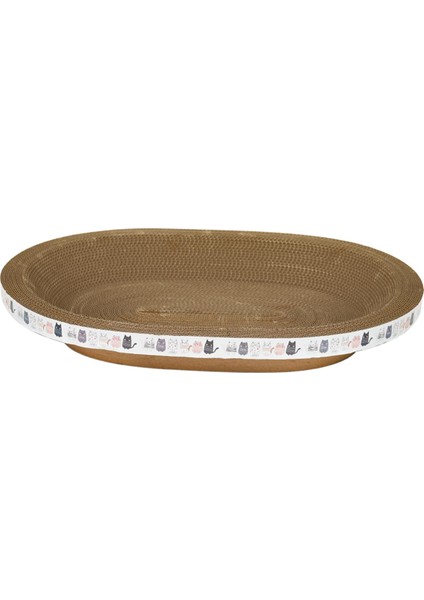Kedi Çizik Kase Ped Yuva Yatağı Oval Oluklu Kedi Çizme Tahtası 43CMX16CMX8CM (Yurt Dışından) fiyatları