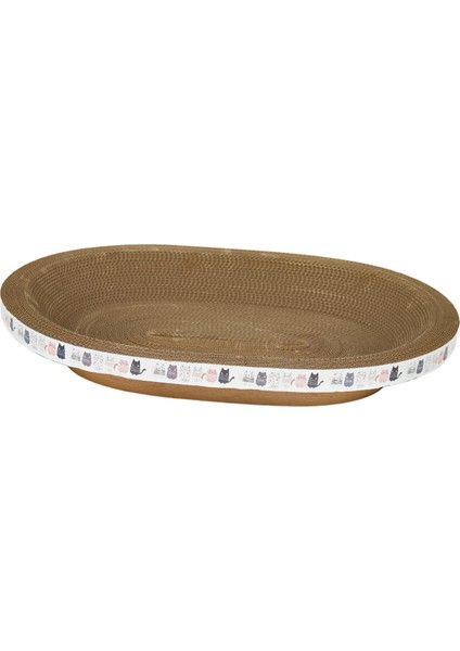Kedi Çizik Kase Ped Yuva Yatağı Oval Oluklu Kedi Çizme Tahtası 43CMX16CMX8CM (Yurt Dışından) modelleri
