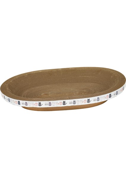 Kedi Çizik Kase Ped Yuva Yatağı Oval Oluklu Kedi Çizme Tahtası 43CMX16CMX8CM (Yurt Dışından) fırsatları