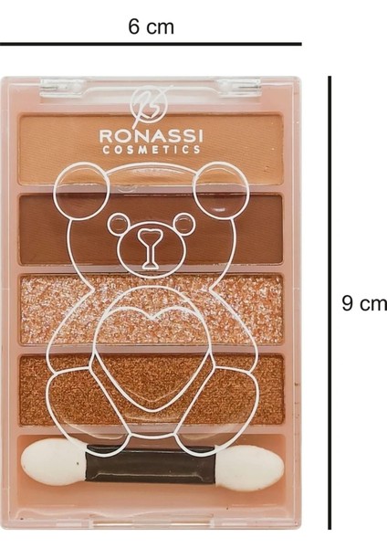 Ronassi Cosmetics 4'lü Göz Farı Simli Mini Makyaj Paleti No:1 fiyatları