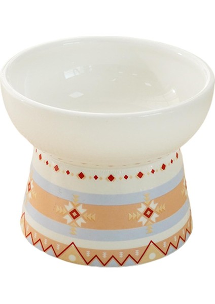 Seramik Yüksek Evcil Hayvan Besleyici ve Water Etnik Ekoratif Yükseltilmiş Kedi D (Yurt Dışından) fırsatları