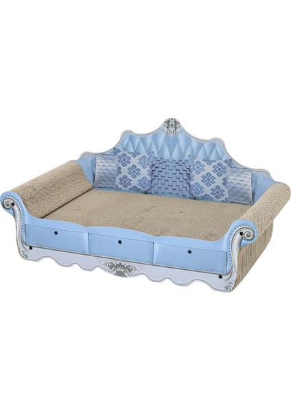Cat Scratcher Pad Mobilya Koruyucusu Pet Malzemeleri Oluklu Tahta Lounger Mavi (Yurt Dışından) modelleri