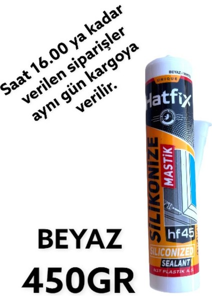 Beyaz Silikonize Mastik 450 gr
