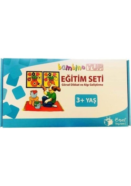 Bambinoyup 3+ Yaş Görsel Dikkat Eğitim Seti 10 Kitapçık+Pastik Kontrol Kutusu