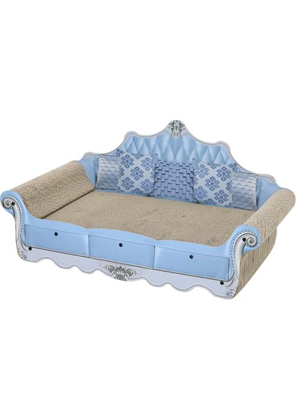 Cat Scratcher Pad Mobilya Koruyucusu Pet Malzemeleri Oluklu Tahta Lounger Mavi (Yurt Dışından) fırsatları