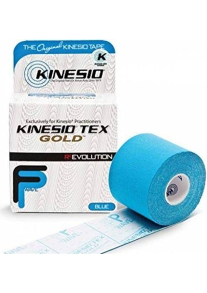 Orijinal Tex Gold Kinesio Sporcu Bandı Bandajı Mavi Kinesio