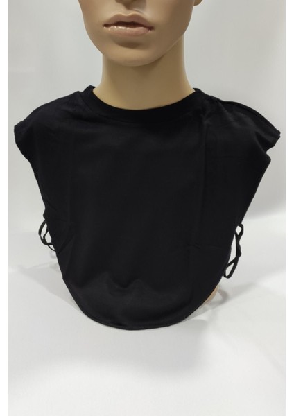 Kadın Siyah Bisiklet Yaka Penye Boyunluk