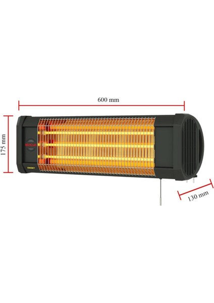 Essby 1800 W Duvar Tipi Infrared Elektrikli Isıtıcı indirimleri