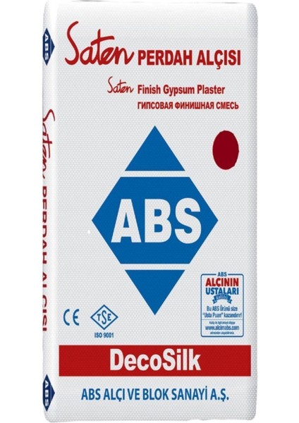 Saten Alçı Perdah Alçısı Tadilat Tamir Alçısı 10 kg