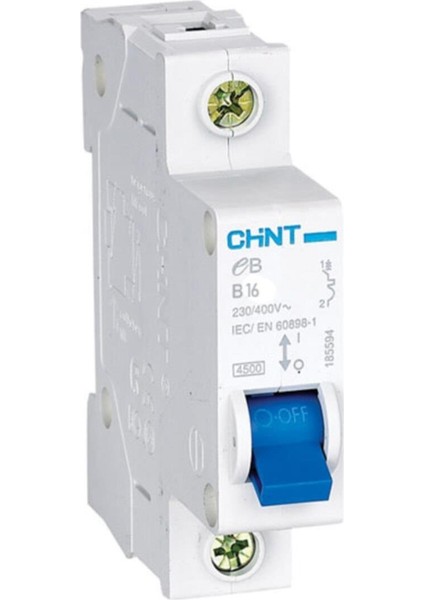 Chint Electric Chint 16A 1 Kutup B Tip 4.5ka Otomatik Sigorta 68001 7