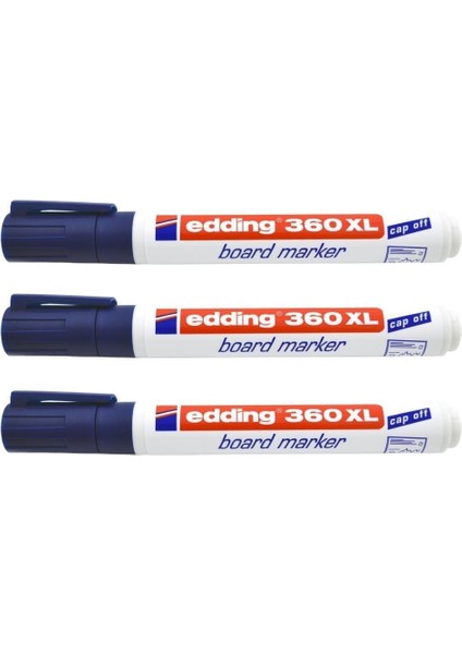 360 Xl Tahta Kalemi Seti 3'lü Mavi