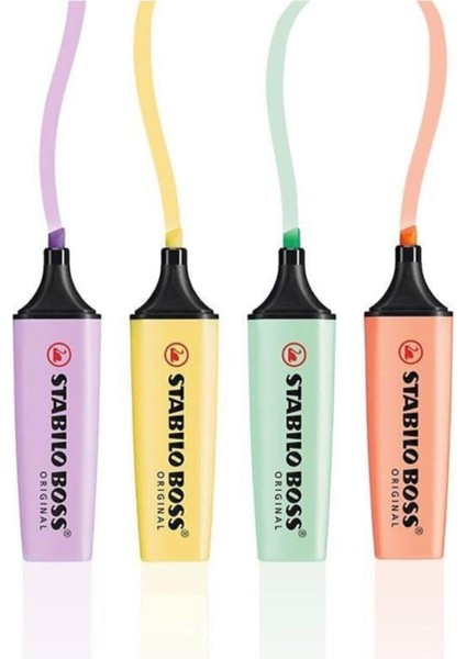 Pastel Renkler 4lü Set Stabilo Boss