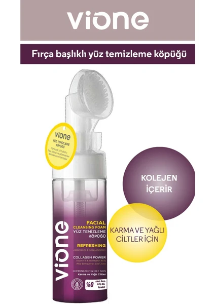 Masaj Başlıklı Yüz Temizleme Köpüğü Arındırıcı&canlandırıcı 150 ml VY03