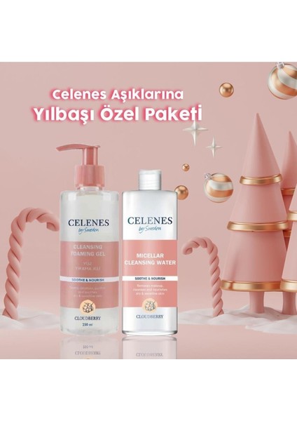 Celenes By Sweden By Sweden Yılbaşı Paketi Cloudberry Temizleme Jeli ve Temizleme Suyu