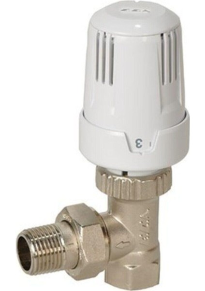 Eca 1/2&quot; Trv4 Termostatik Köşe Radyatör Vanası