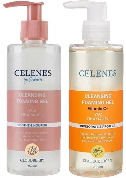 Celenes By Sweden By Sweden Cloudberry ve Sea Buckthorn Temizleme Jeli 250 ml x 2