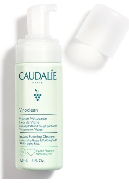 Vinoclean Natural Make Up Cleansing Foam 50ML All Skin Types Doğal 3522931003075